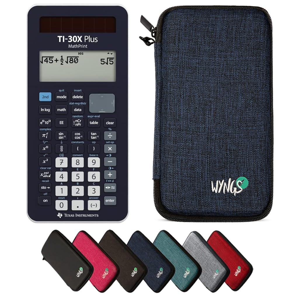 CALCUSO Basic Set Blue with Calculator TI-30X Plus Mathprint