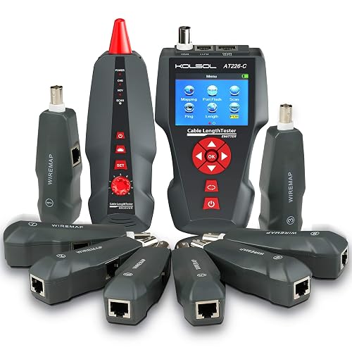 Network Cable Identifier Network Cable Tester, AT226-C NF-8601W LAN Ethernet Cable Tester RJ45 ...