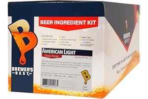BREW & GROW Brewer's Best - 1018 - Home Brew Beer Ingredient Kit (5 Gallon), (American Light) Yellow
