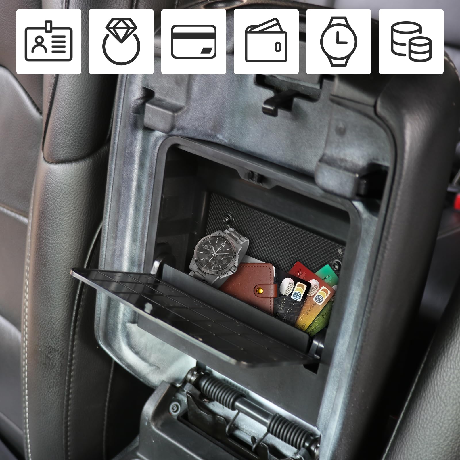 JHD-TOGO Verborgen opbergdoos voor Jeep Wrangler JL 4XE 2018-2025 en JT