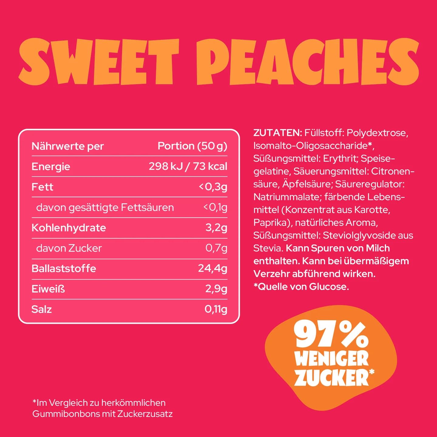 ahead Fruchtgummis Probierpaket 12 x 50g Großpackung | Gummibärchen ohne Zuckerzusatz | Nur 1g Zucker & 73 kcal pro Packung | Low Carb Süßigkeiten 4