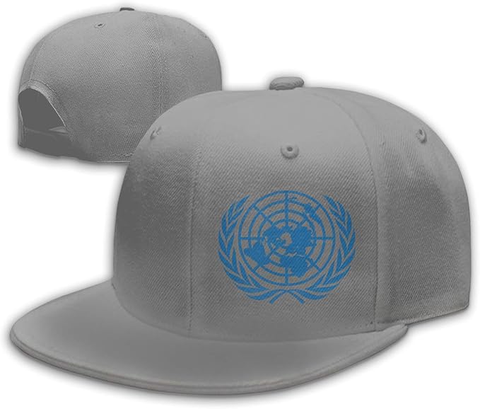 United Nations Emblem Unisex Adjustable Snapback Hat Fashion Baseball