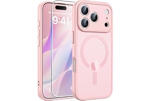 FNTCASE for iPhone 17 Pro Case: [Compatible with Magsafe] Translucent Matte Cases with [Full Camera Protection] [Screen Prote