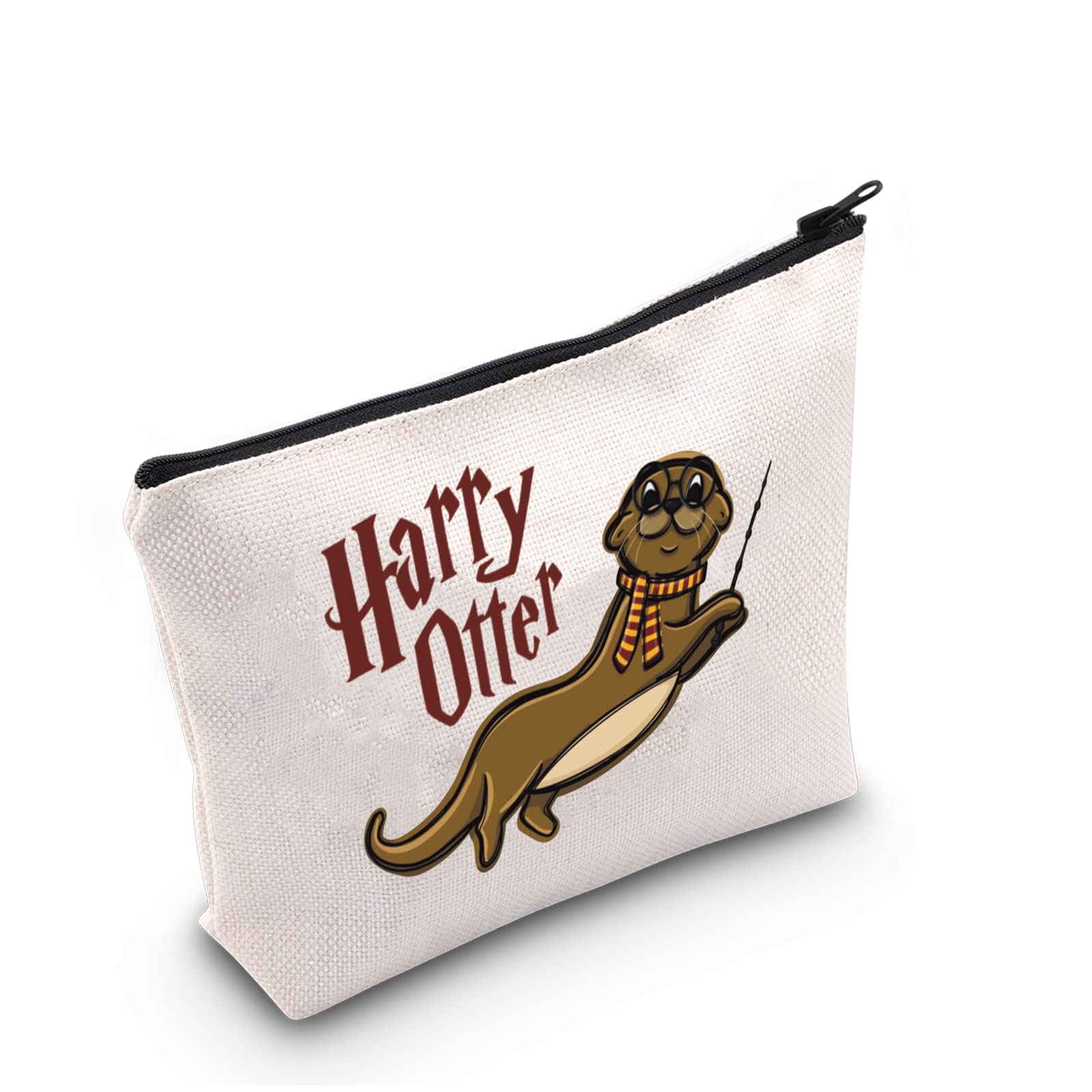 Generic Harry Otter Makeup Bag Sea Otter Animal Lover Cosmetic Bag Otter Mom Gift Zoo Animal Lover Gift Zipper Travel Bag