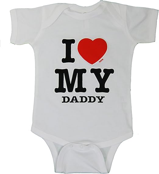 i love daddy baby onesie