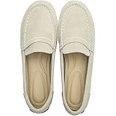 Women's Suede Leather Driving Loafers Comfortable and Elegant Mocasin Shoes Penny Shoes