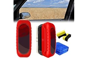 kunishi Arhdcompuly Automotive Oil Film Cleaning Brush, Glass Cleaning Board, Oil Film Remover for Car Window, Improves Clarity and Visibility for All Vehicles (1 Set)