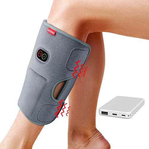 does vibration massager burn fat Power Legs Electric Foot Massager with Remote Control, Adjustable Speed,  Vibration, Calf Massager,