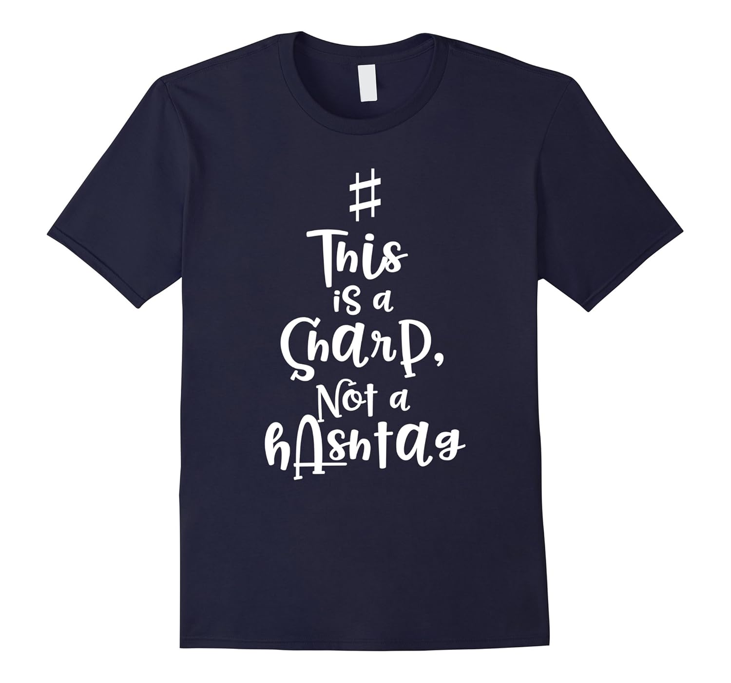 Music Lover Shirt Teacher Appreciation Funny Sharp Hashtag-ANZ