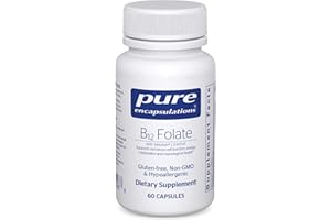 Pure Encapsulations B12 Folate - Energy Supplement to Support Nerves, Energy Metabolism & Cognitive Support* - with Vitamin B Folate as Metafolin - 60 Capsules