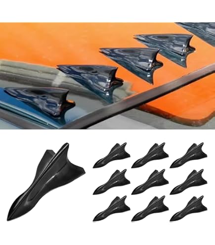 10 Stück Shark Fin Spoiler - Universal Haifischflossen Für Auto-Dach