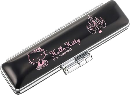 Amazon サンビー 印鑑ケース ハローキティヒットケース ブラック Tsk 673 文房具 オフィス用品 文房具 オフィス用品