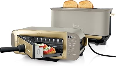 Ninja Stone Gold 3-in-1 Toaster Grill Panini Press Flip Design 7 Functions UK