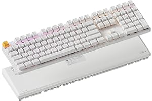 Keychron KJ5 Wireless Mechanical Keyboard - 100% Full-Size Layout Red Switch, QMK RGB Backlit, 2.4G/Bluetooth/USB-C, Double-S
