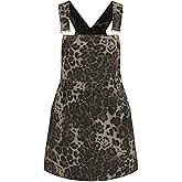 CIDER Denim Overall Dress for Women Jean Dress Sleeveless Mini Dresses with Pockets Adjustable Strap Trendy 2026