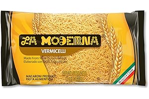 La Moderna Vermicelli Pasta, Noodles, Durum Wheat, Protein, Fiber, Vitamins, 7 Oz