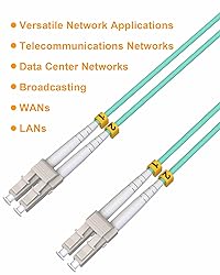 VANDESAIL LC to LC Fiber Patch Cable 6 Pack, OM3