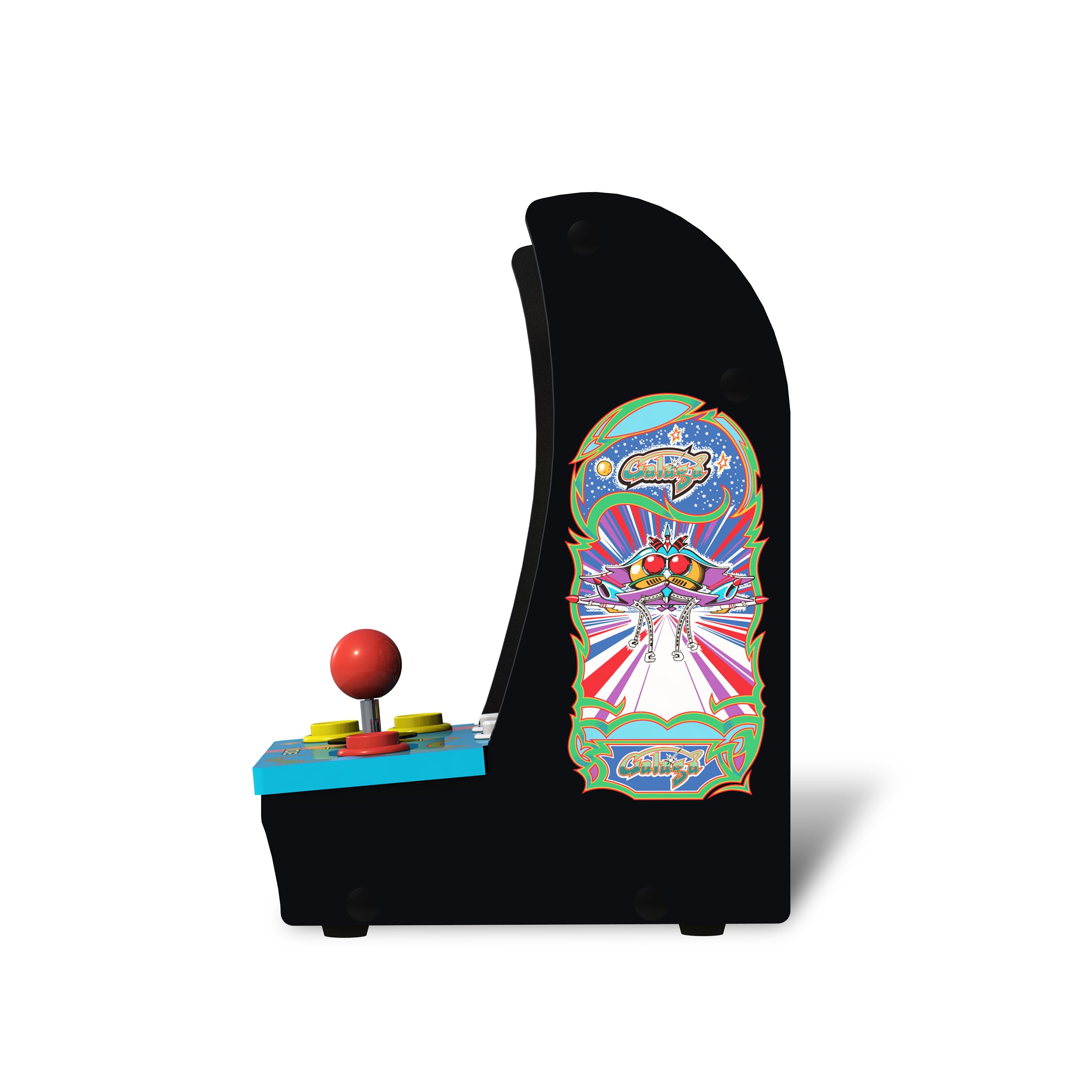 Arcade1Up Class of ‘81 Ms. PAC-Man/Galaga Countercade – 3 Classic Games, Retro Game Console for Home, Portable Console with 7-inch Screen, Table-top Video Game for Game Room