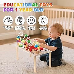 Activity Table for 1+ Year Old, Montessori Wooden