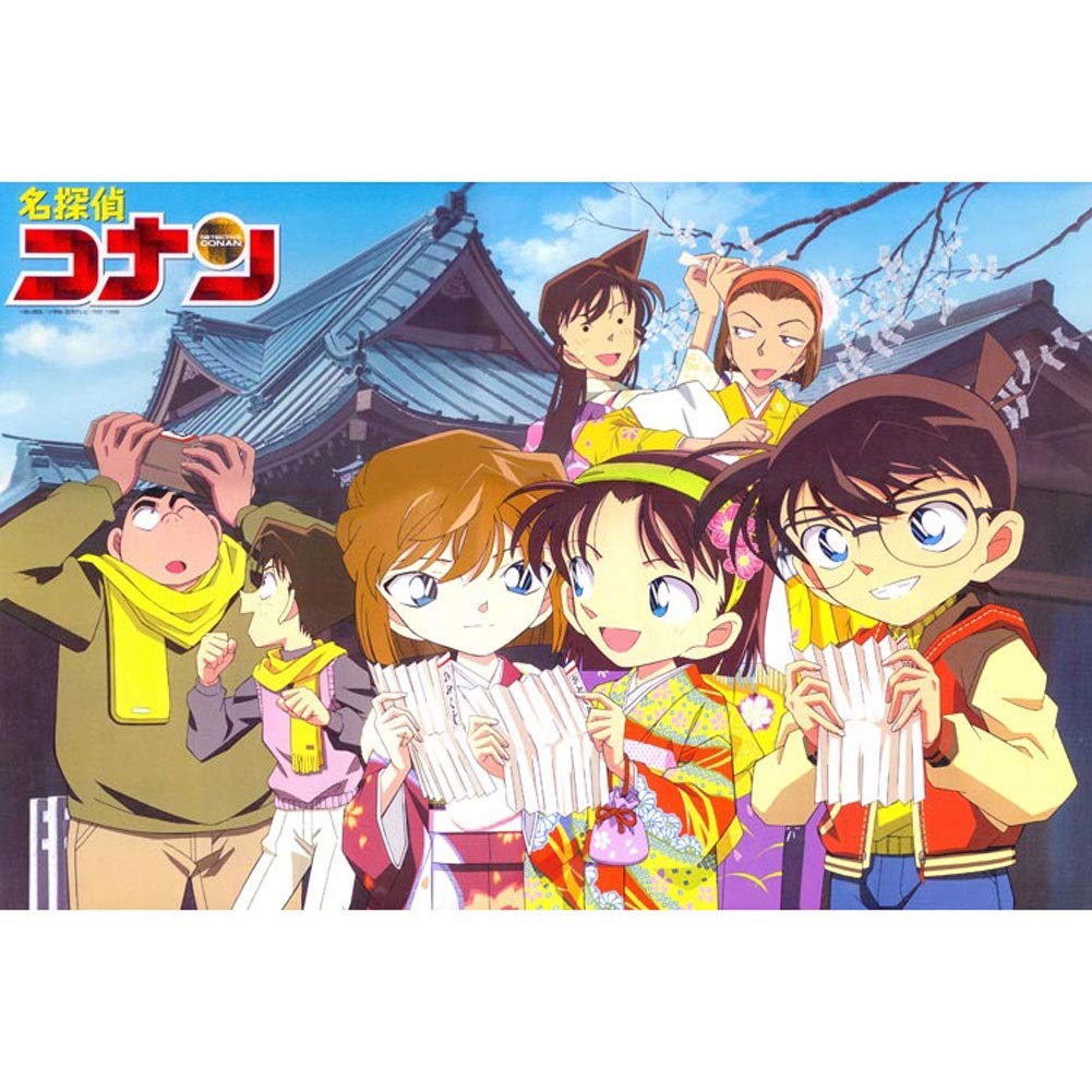 CHENGXI Detective Conan Kudo Shinichi Jigsaw Puzzles Wooden Anime Haibara Ai Puzzle 300/500/1000/150