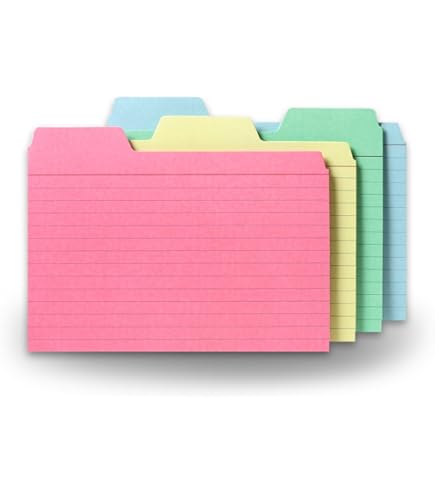 Oxford Laminated Index Card Guides Daily 1/5 Tab Manila 3" X 5" 31 Tabs - View #4