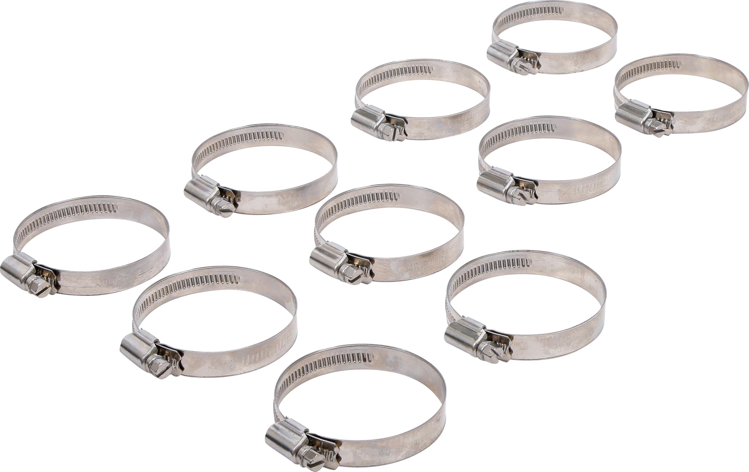 BGS 8095-40x60 | Hose Clamps | Stainless | 40 x 60 mm | 10 pcs.