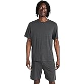 Eberjey Men's Henry Modal Short PJ Set, Charcoal Heather, XS