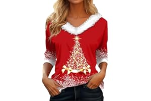 DGZTWLL Valentines Day Shirts for Women Elegant Long Sleeve V Neck Faux Fur Shirt Sexy Love Heart Graphic Sparkly Fashion Top