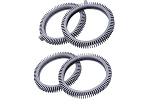 ATIE Pool Cleaner Front Tire PVXS11PK2-207 and Rear Tire PVXS16PK2-207 Combo Kit Fits Phoenix 4X PES42CSTX and AquaNaut 400, 450 Pool Cleaners (Pack of 2 Each)