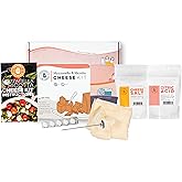 Mozzarella & Ricotta Cheese Making Kit | 5 Piece DIY Kit Includes Cheesecloth, Vegetable Rennet, Citric Acid, Cheese Salt, & 