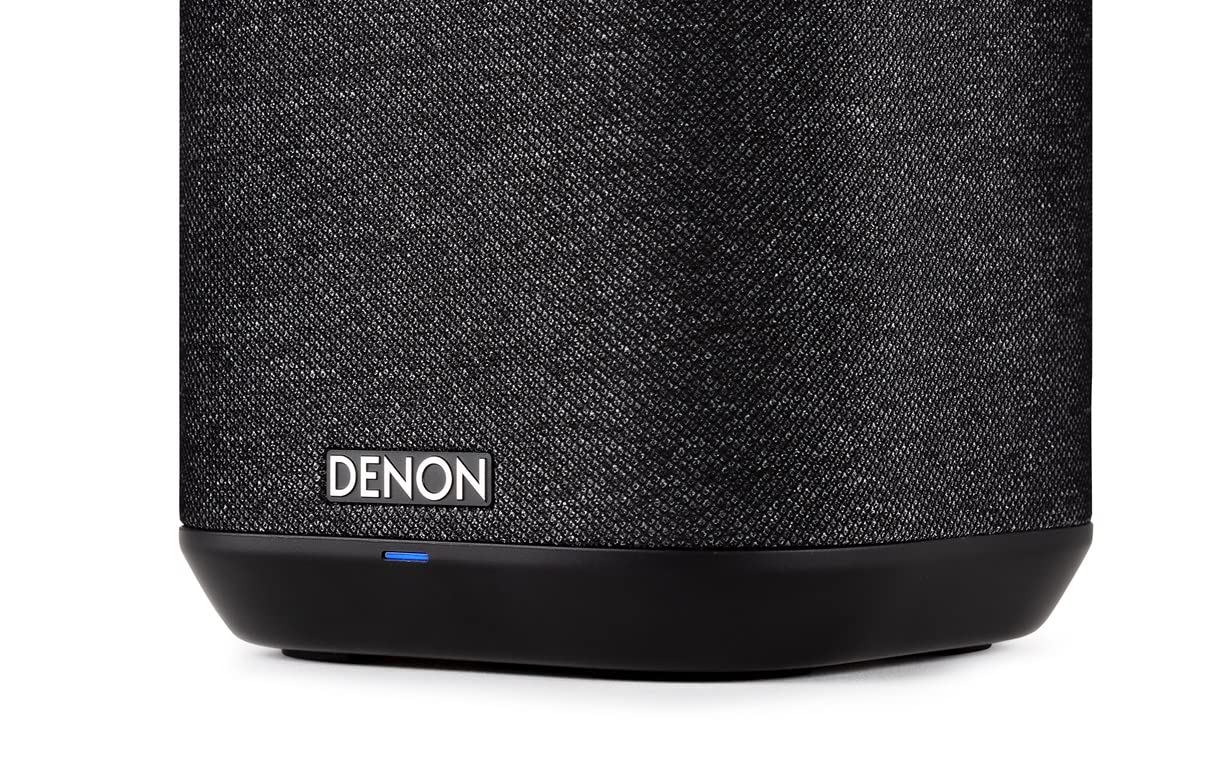 Denon Home 150 Wireless Smart Speaker – Compact Design, Wi-Fi & Bluetooth, HEOS Built-in, Alexa Built-in, Siri & AirPlay 2, Spotify Connect, Multi-Room Support, Black