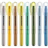 DIVERSEBEE Bible Highlighters and Pens No Bleed, 8 Pack Assorted Colors Gel Highlighters Set, Cute Bible Markers Study Journaling School Supplies and Accessories (Oasis)