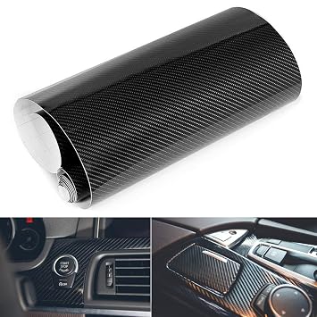 Eqlef Diy 3d Carbon Fiber Vinyl Wrap Sticker For Car Auto Vehicle