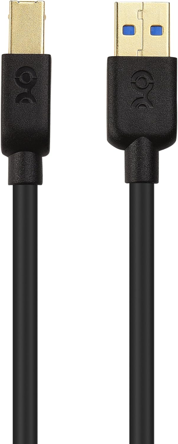 Cable Matters USB 3.0 Cable (USB 3 Cable, USB 3.0 A to B Cable) in Black 6 Feet: Computers & Accessories