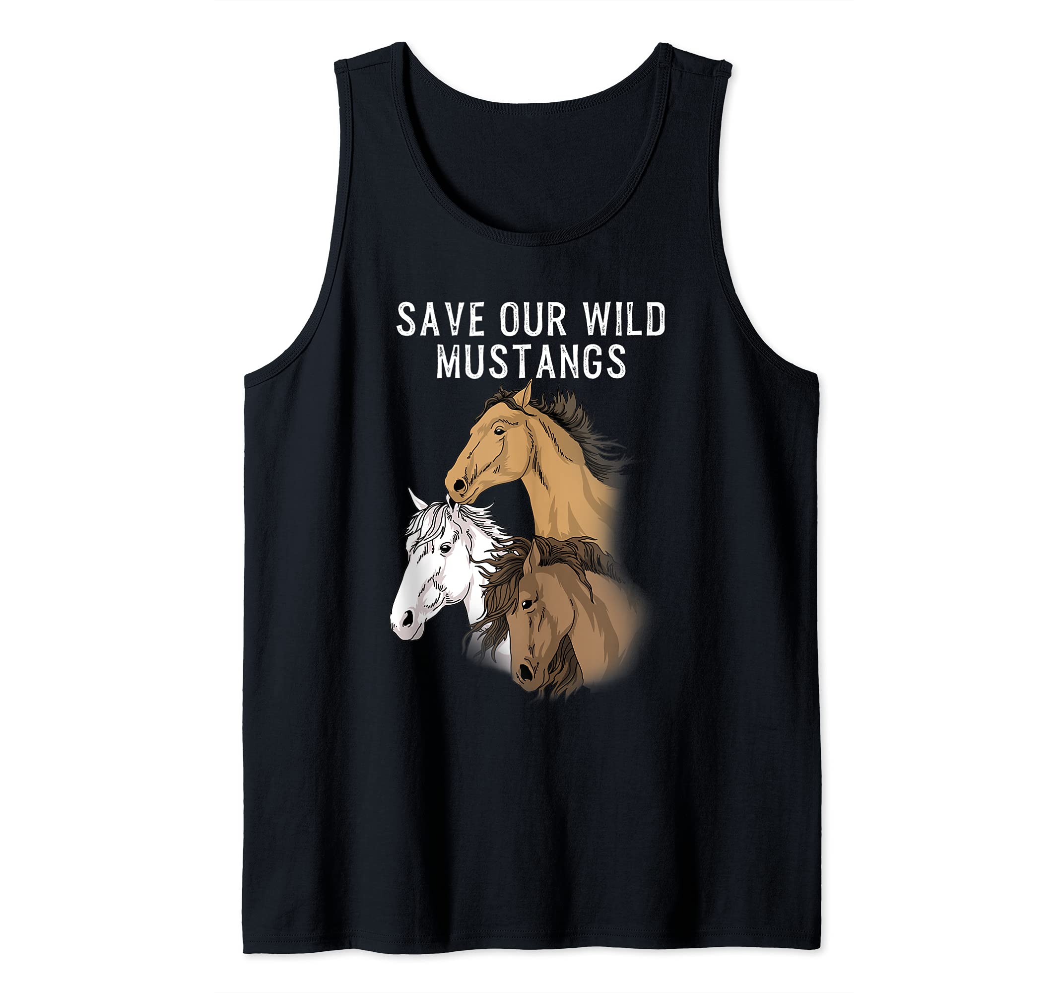 Wild Mustang Wild Horse Wildlife Preservation Horse Tank Top