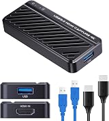VIXLW 4K HDMI USB 3.0 Video Game Capture Card 1080P 60fps Live Stream PC PS5 view 1