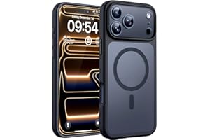 TOCOL for iPhone 17 Pro Max Case, Compatible with Magsafe, Full Camera Protection, Built-in Magnetic Ring, Translucent Matte Phone Case for iPhone 17 Pro Max 6.9 inch (Black)