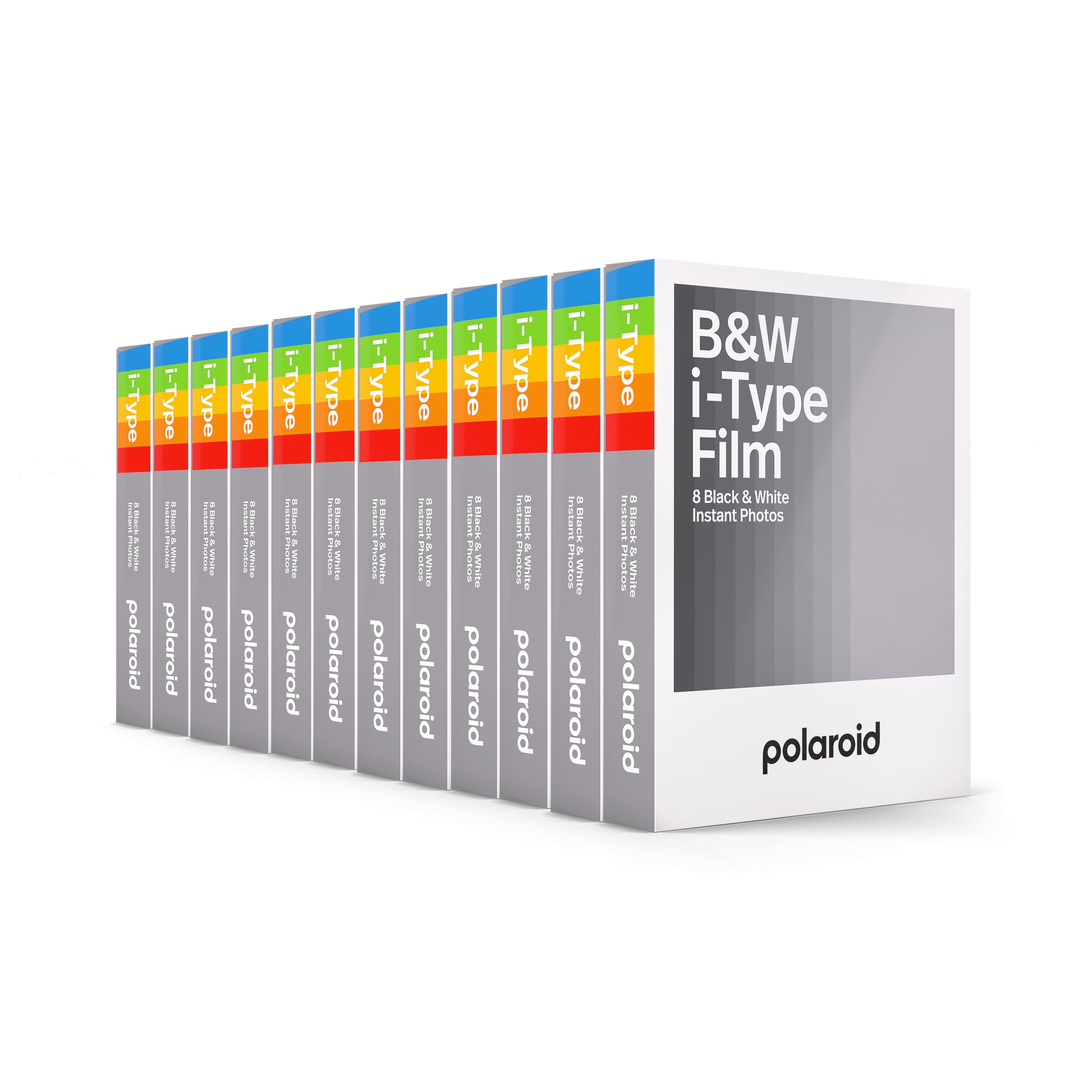 Polaroid 6090 B&W Film for i-Type - 12 Pack, Black & White, 96 Films — image 1