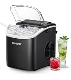 Ice Makers Countertop, 9 Bullet Ice Cubes 6 Mins, 26.5lbs/24Hrs