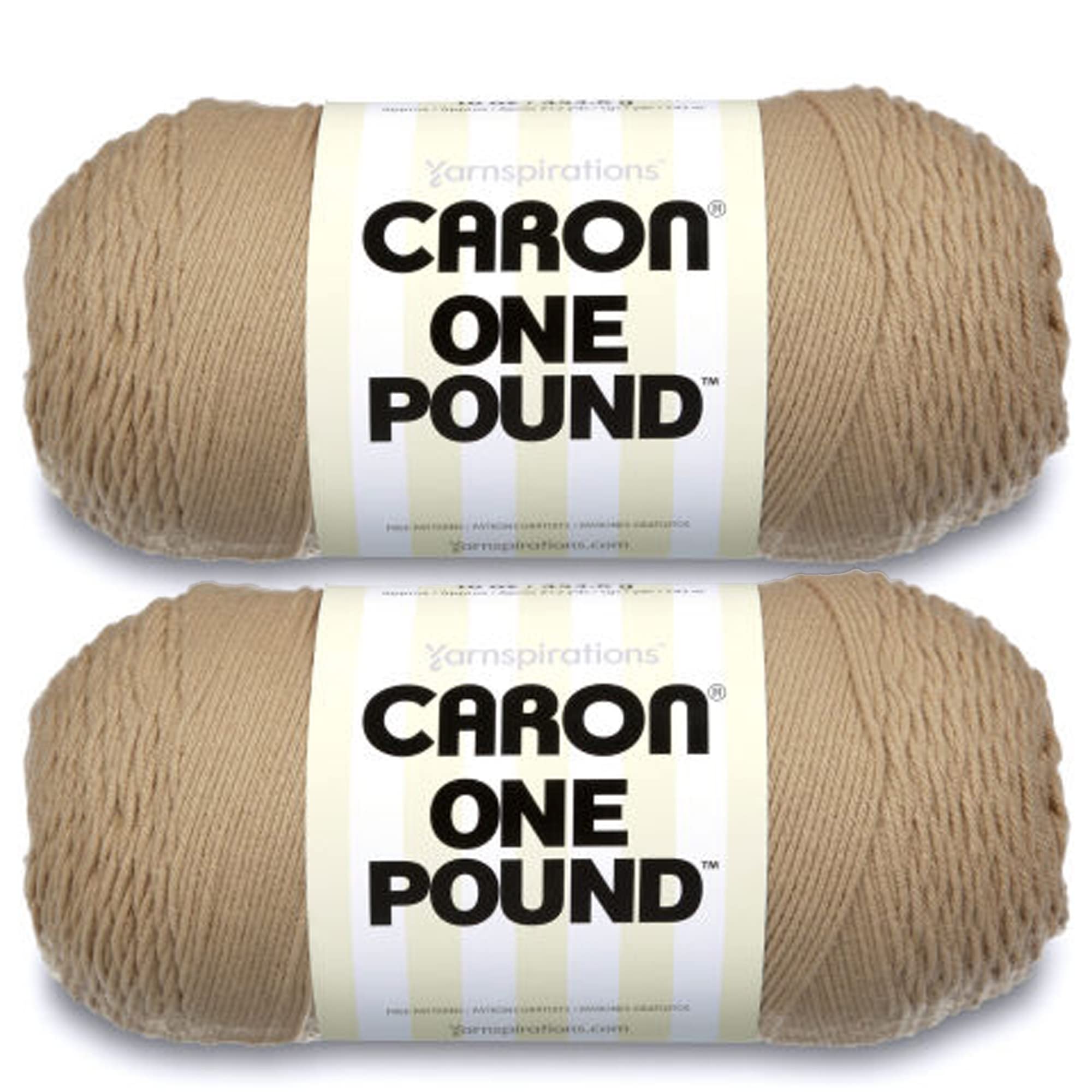 Photo 1 of Caron One Pound Lace Yarn - 2 Pack of 454g/16oz - Acrylic - 4 Medium (Worsted) - 812 Yards - Knitting/Crochet