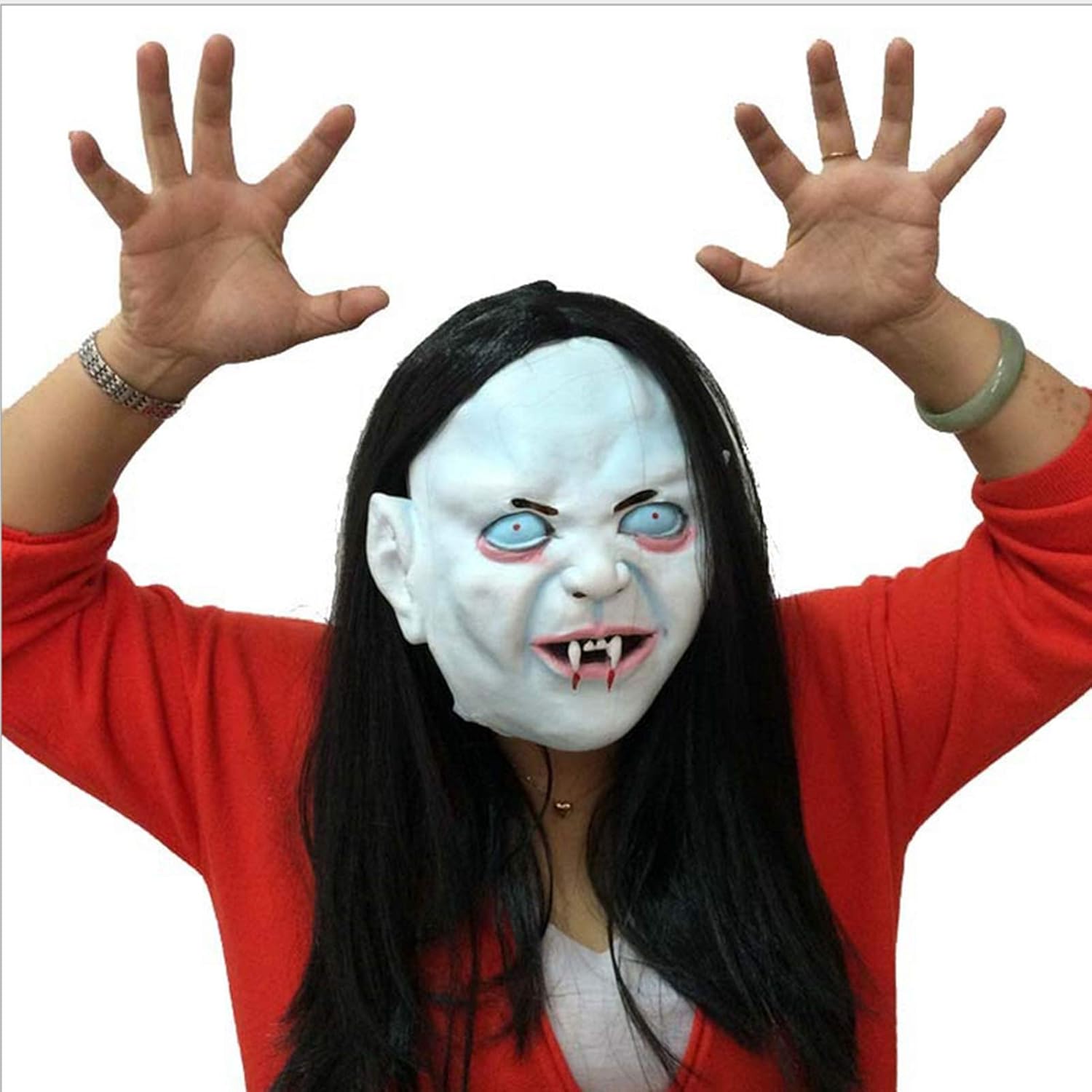 Halloween Horror Mask, Resentment Sadako Long Hair Ghost