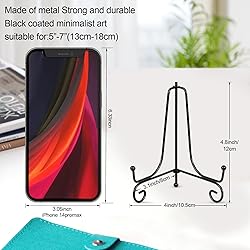 Vivinin 6 Pack Metal Plate and Picture Frame Stands