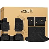 LASFIT Floor Mats & Cargo Mat with Seatback for Hyundai Tucson 2022-2026 (Fit Hybrid & Cargo Floor in Highest Position Without Subwoofer), All Weather TPE Floor Liners Fit for Tucson Full Set