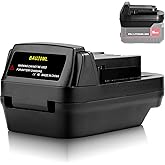 Fybemax BAU20MIL Adapter for Bauer 20V Lithium Battery Convert to for Milwaukee 18V M18 Power Tools,Battery Adapter for Bauer for Milwaukee Tool(Adapter Only)