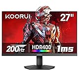 KOORUI Gaming Monitor, 27" 200Hz Fast IPS, FHD