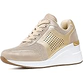 Cestfini Wedge Sneakers for Women - Wedge Tennis Shoes Non-Slip Women Fashion Sneakers