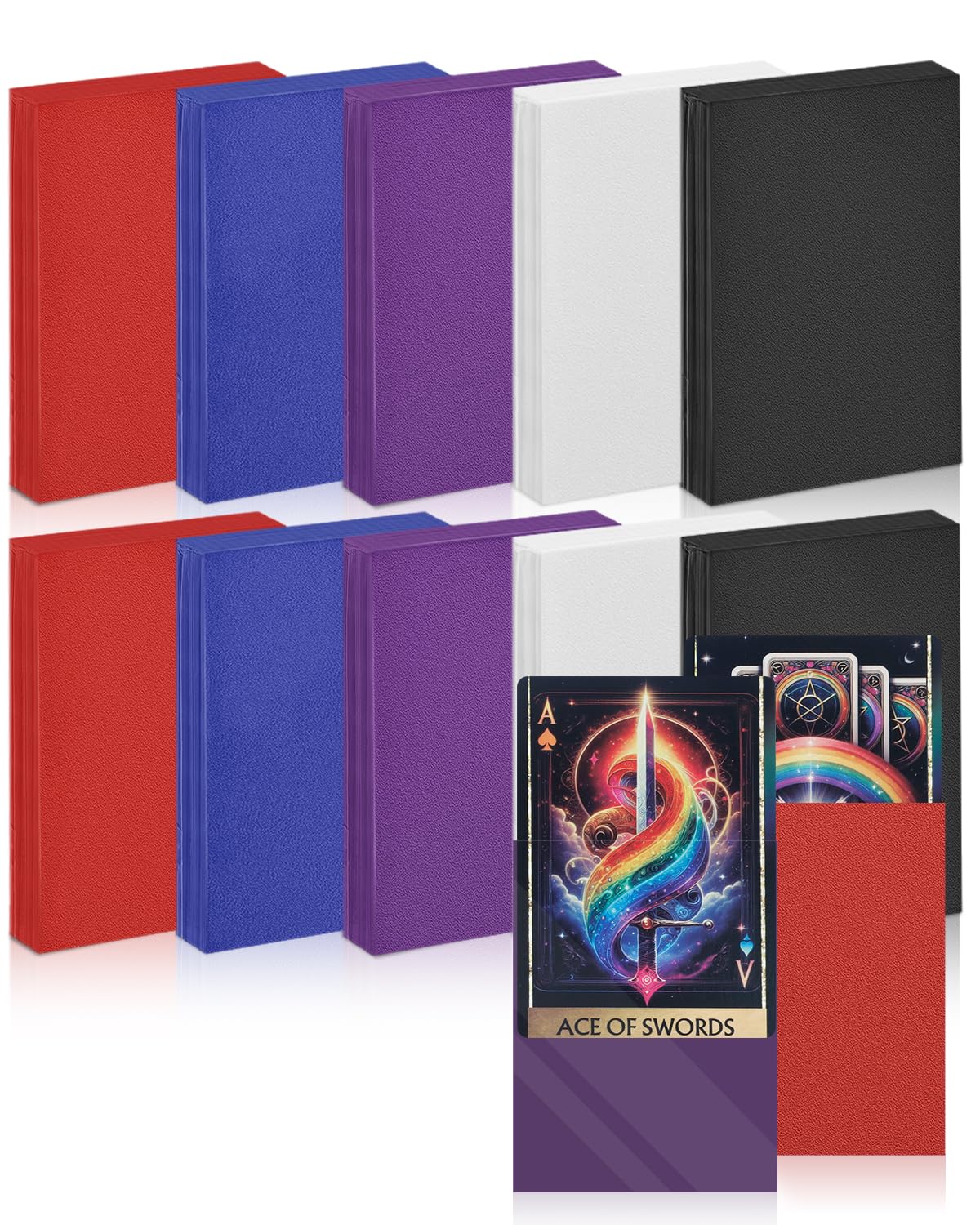 Uniclife 500 Counts MTG Card Sleeves Colored Matte