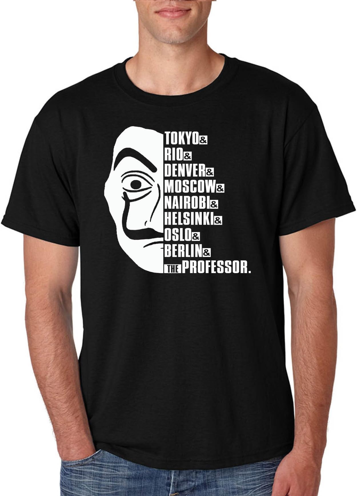 Allntrends Men's T Shirt Tokyo Rio Moscow The El Professor Shirt Popular Tshirt