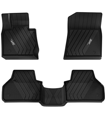 Custom-Fit 3D Floor Mats For BMW X3 (E83, F25, G01) 2004-2024 - 4-Piece Rubber Set, Black
