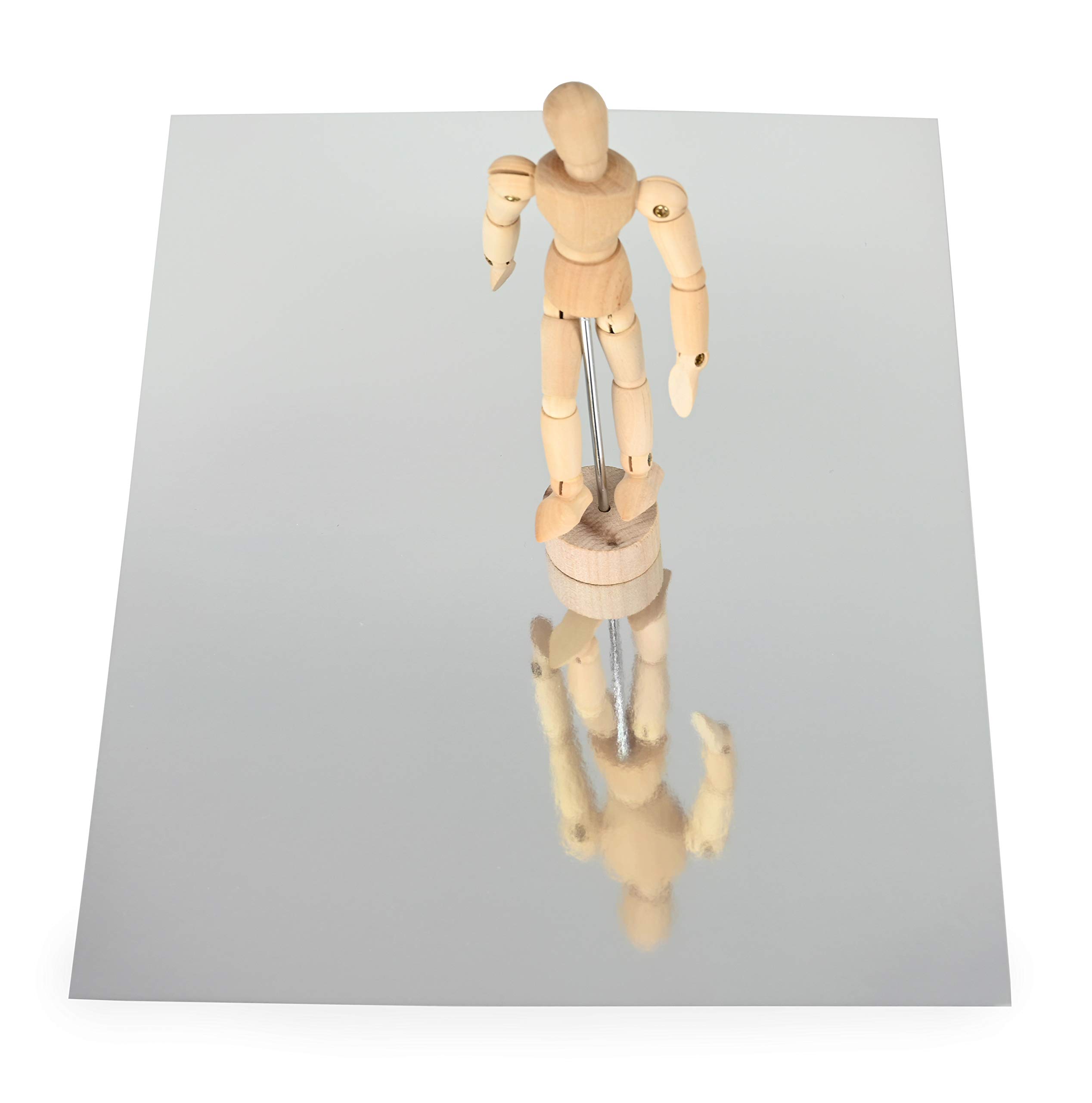 Papertent A4 Super Smooth Mirror Card, Silver, 10 Sheets